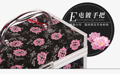 【廠家定做鋁合金化妝箱 化妝箱定做 高檔首飾盒廠家 多功能化妝箱】價格,廠家,圖片,化妝包、化妝箱、梳妝盒,巨龍箱包-